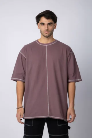 REMERA OVER RILEY MALBEC
