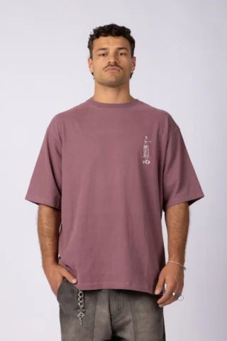 REMERA OVER RHY MILO MALBEC