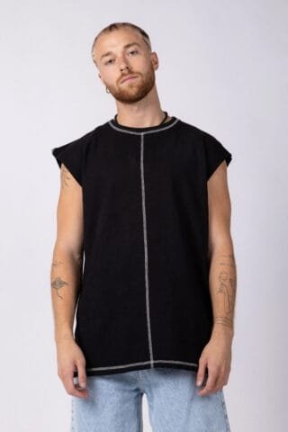 MUSCULOSA SUDADERA ARYN NEGRA